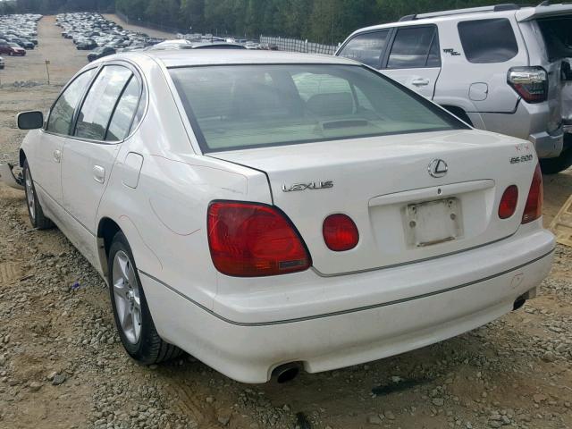 JT8BD69S640197782 - 2004 LEXUS GS 300 WHITE photo 3