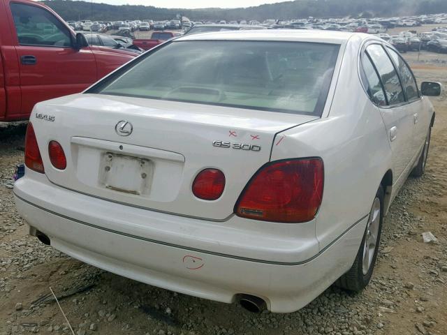 JT8BD69S640197782 - 2004 LEXUS GS 300 WHITE photo 4