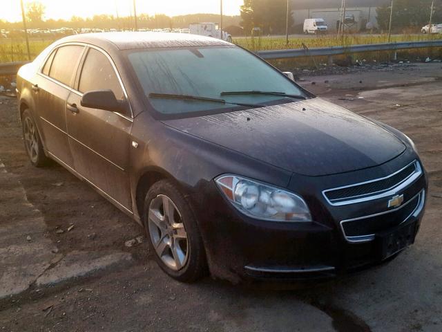 1G1ZH57B48F165698 - 2008 CHEVROLET MALIBU 1LT BLACK photo 1