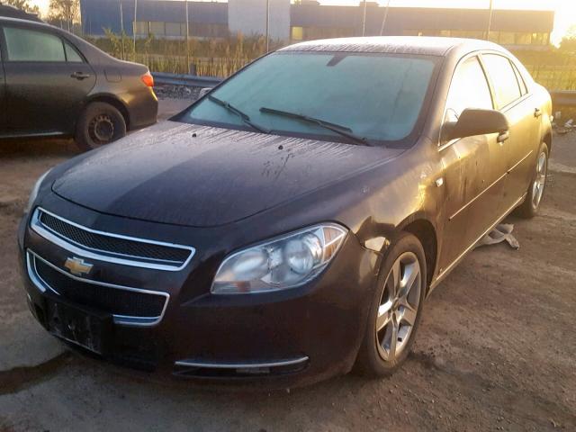 1G1ZH57B48F165698 - 2008 CHEVROLET MALIBU 1LT BLACK photo 2