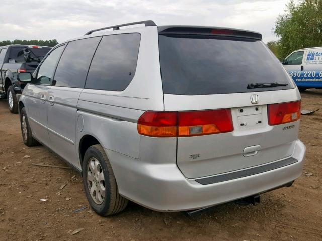 5FNRL18804B118846 - 2004 HONDA ODYSSEY EX SILVER photo 3