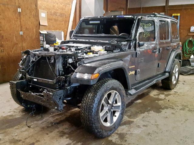 1C4HJXEG8KW548679 - 2019 JEEP WRANGLER U GRAY photo 2