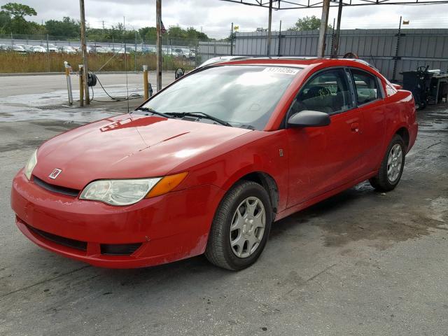 1G8AN12FX4Z104858 - 2004 SATURN ION LEVEL RED photo 2