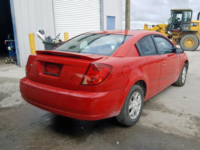 1G8AN12FX4Z104858 - 2004 SATURN ION LEVEL RED photo 4