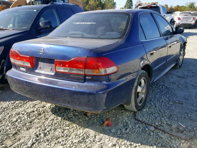 1HGCG56611A115012 - 2001 HONDA ACCORD EX BLUE photo 4