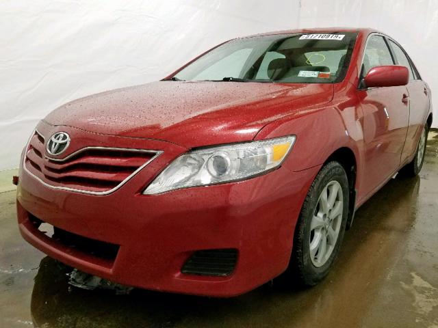 4T4BF3EK4BR214361 - 2011 TOYOTA CAMRY BASE RED photo 2