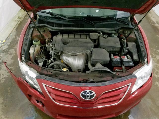 4T4BF3EK4BR214361 - 2011 TOYOTA CAMRY BASE RED photo 7