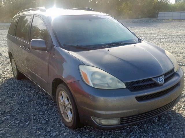 5TDZA22C95S228204 - 2005 TOYOTA SIENNA XLE GRAY photo 1