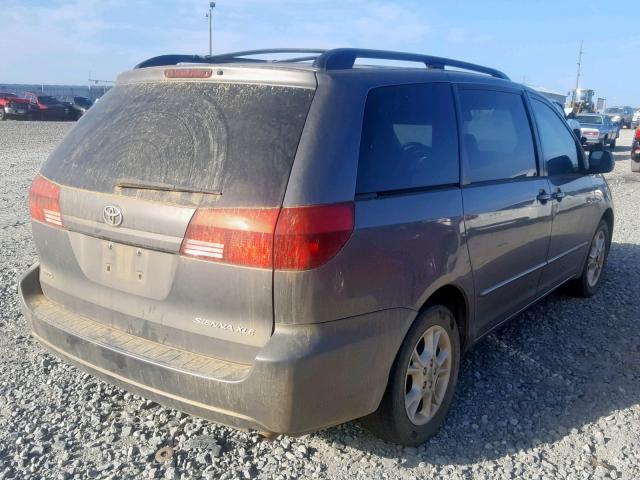 5TDZA22C95S228204 - 2005 TOYOTA SIENNA XLE GRAY photo 4