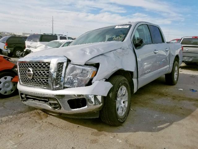 1N6AA1EJ9JN534687 - 2018 NISSAN TITAN S SILVER photo 2