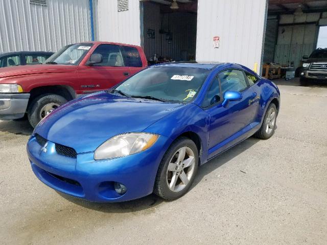 4A3AK24F96E046749 - 2006 MITSUBISHI ECLIPSE GS BLUE photo 2