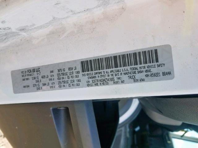 3C6TRVNG3HE541835 - 2017 RAM PROMASTER 白色 照片 10