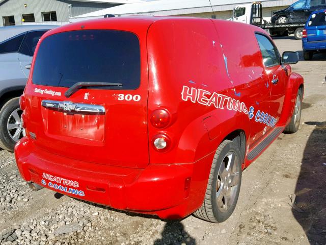 3GCDA05P88S567615 - 2008 CHEVROLET HHR PANEL RED photo 4