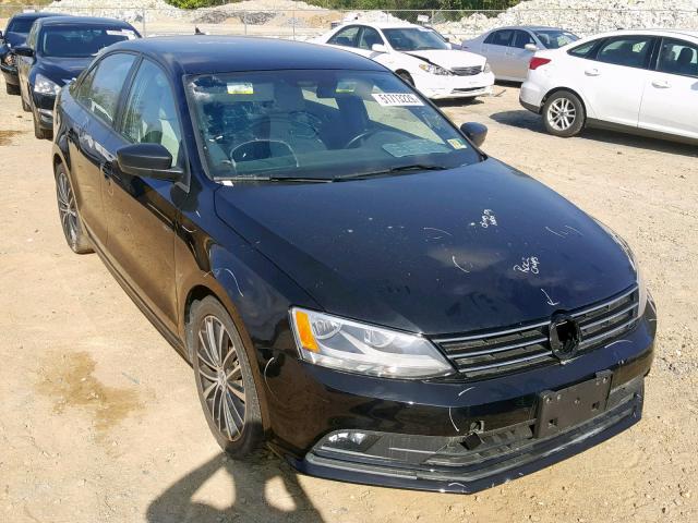 3VWB17AJXGM253384 - 2016 VOLKSWAGEN JETTA SPOR BLACK photo 1