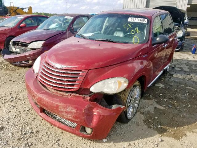 3A8FY68858T155215 - 2008 CHRYSLER PT CRUISER RED photo 2