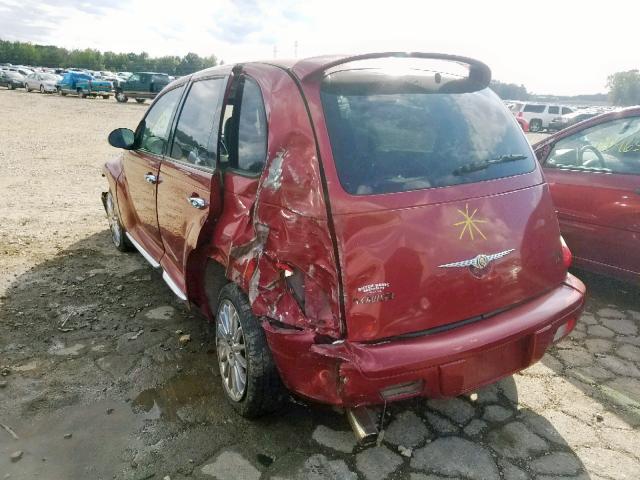 3A8FY68858T155215 - 2008 CHRYSLER PT CRUISER RED photo 3