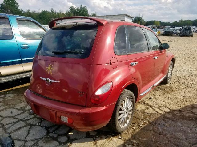 3A8FY68858T155215 - 2008 CHRYSLER PT CRUISER RED photo 4