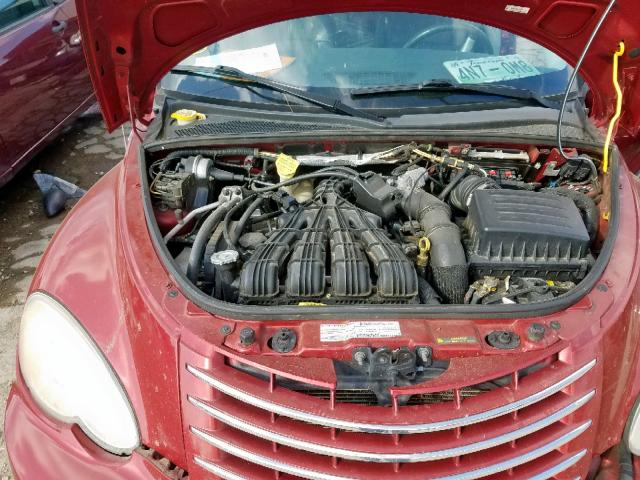 3A8FY68858T155215 - 2008 CHRYSLER PT CRUISER RED photo 7