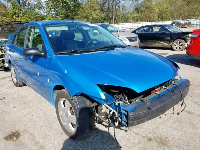 1FAHP34N27W292561 - 2007 FORD FOCUS ZX4 BLUE photo 1