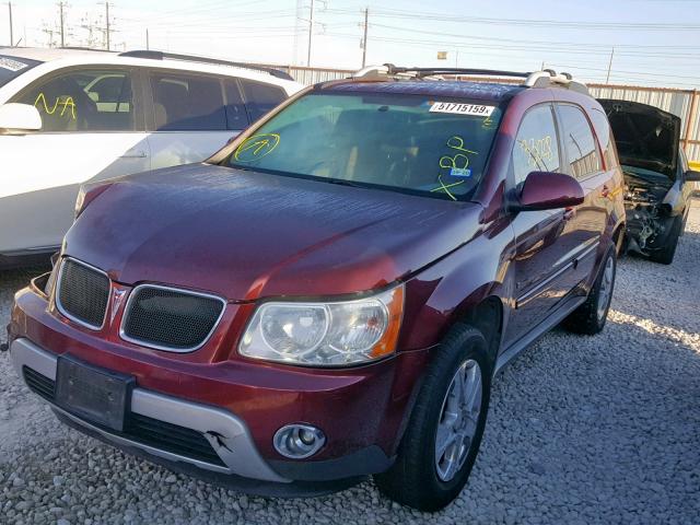 2CKDL63F776243584 - 2007 PONTIAC TORRENT RED photo 2