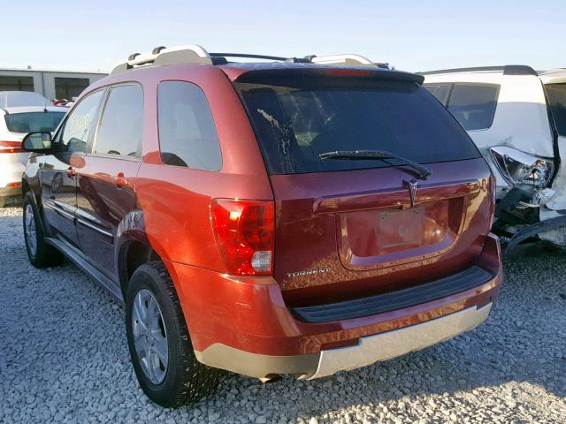 2CKDL63F776243584 - 2007 PONTIAC TORRENT RED photo 3