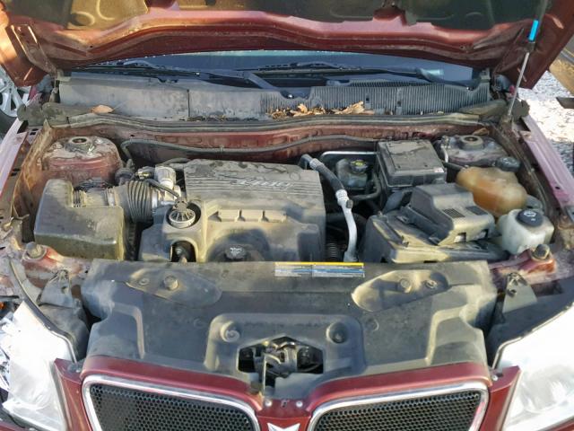 2CKDL63F776243584 - 2007 PONTIAC TORRENT RED photo 7