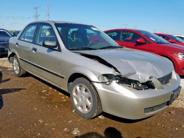 JM1BJ225521595774 - 2002 MAZDA PROTEGE DX SILVER photo 1