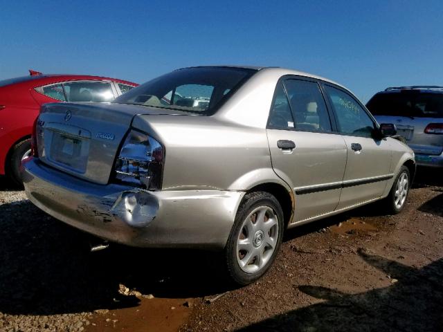 JM1BJ225521595774 - 2002 MAZDA PROTEGE DX SILVER photo 4