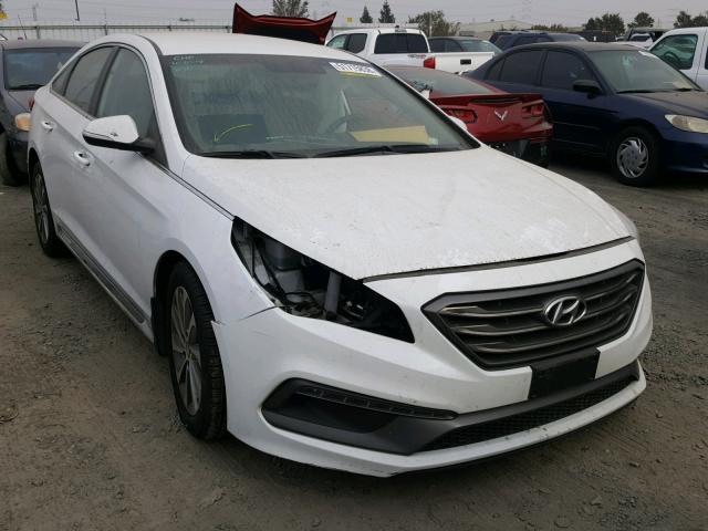 5NPE34AF2GH334051 - 2016 HYUNDAI SONATA SPO WHITE photo 1