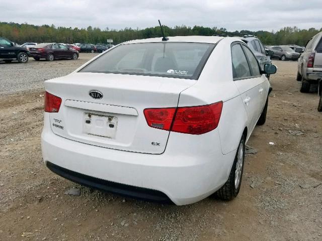 KNAFU4A28A5808815 - 2010 KIA FORTE EX WHITE photo 4