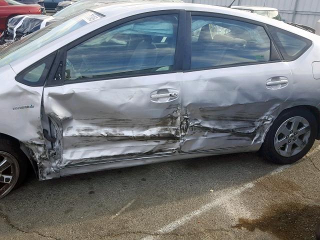 JTDKB20U997876796 - 2009 TOYOTA PRIUS SILVER photo 9