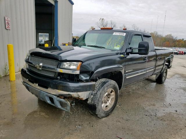 1GCHK29U53E367787 - 2003 CHEVROLET SILVERADO BLACK photo 2