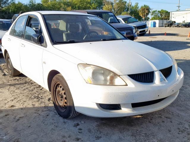 JA3AJ26E34U013130 - 2004 MITSUBISHI LANCER ES WHITE photo 1