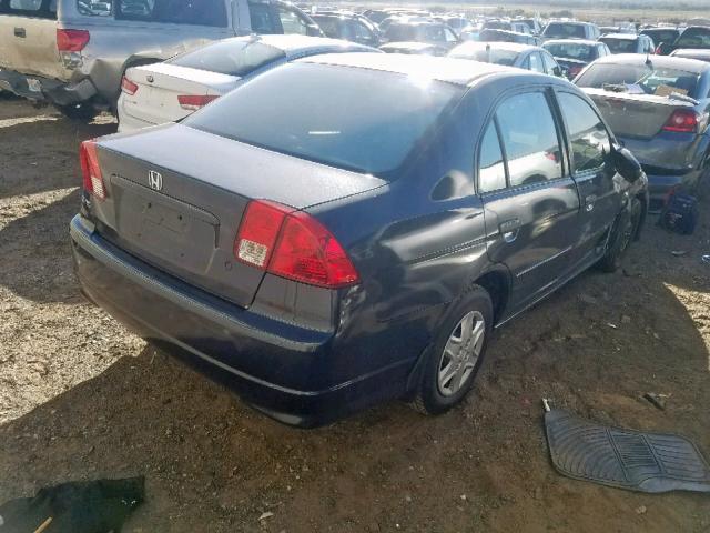 2HGES16385H631381 - 2005 HONDA CIVIC DX V GRAY photo 4