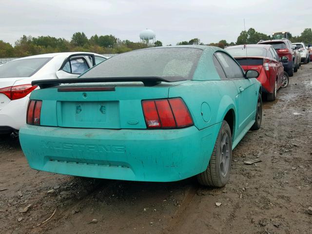 1FAFP40403F323701 - 2003 FORD MUSTANG GREEN photo 4