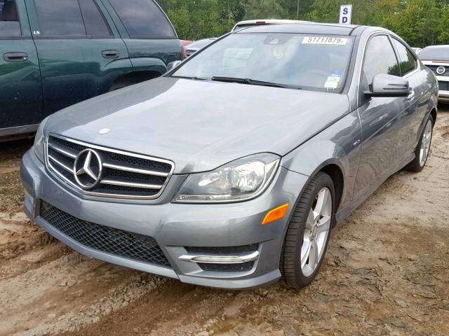 WDDGJ4HB6CF801337 - 2012 MERCEDES-BENZ C 250 GRAY photo 2