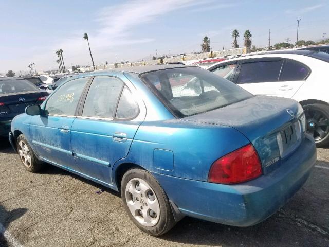 3N1CB51D24L889207 - 2004 NISSAN SENTRA 1.8 BLUE photo 3