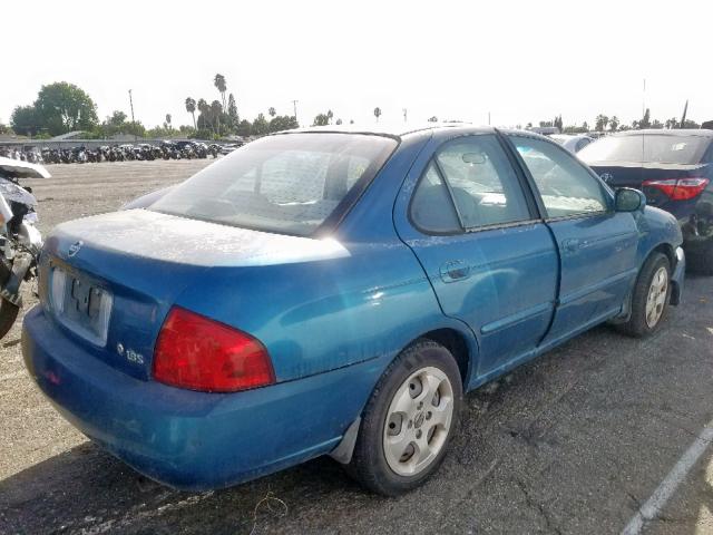 3N1CB51D24L889207 - 2004 NISSAN SENTRA 1.8 BLUE photo 4