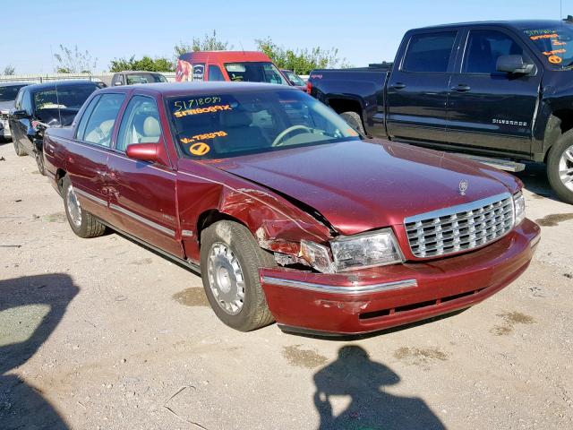 1G6KD54Y8WU738272 - 1998 CADILLAC DEVILLE MAROON photo 1