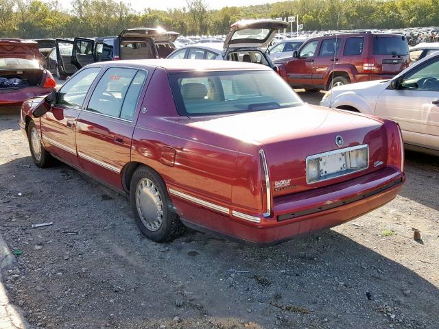 1G6KD54Y8WU738272 - 1998 CADILLAC DEVILLE MAROON photo 3