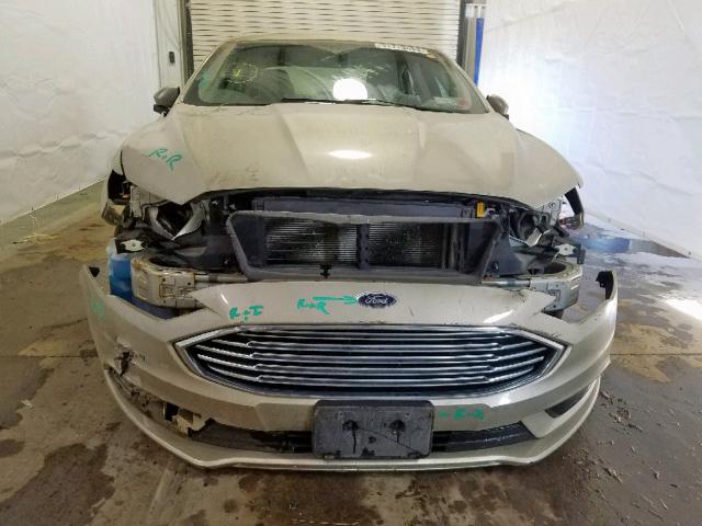 3FA6P0G79HR383365 - 2017 FORD FUSION S GOLD photo 9