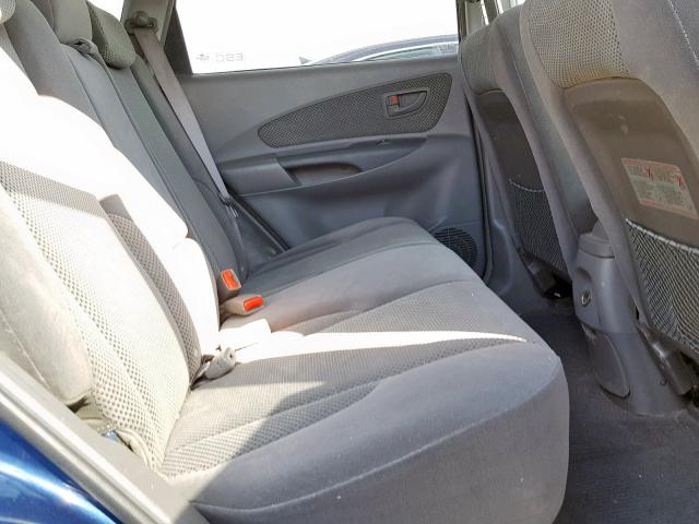 KM8JN72D77U562829 - 2007 HYUNDAI TUCSON SE BLUE photo 6