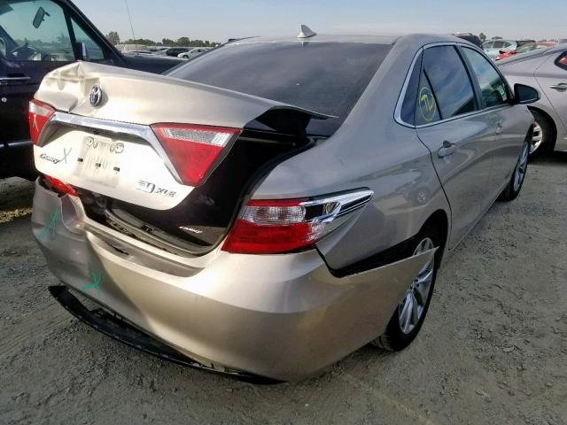 4T1BD1FKXFU150612 - 2015 TOYOTA CAMRY HYBR BEIGE photo 4