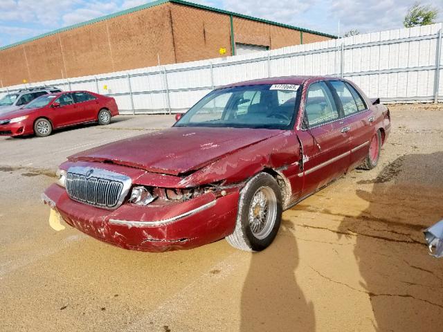 2MEFM75W4XX698482 - 1999 MERCURY GRAND MARQ MAROON photo 2