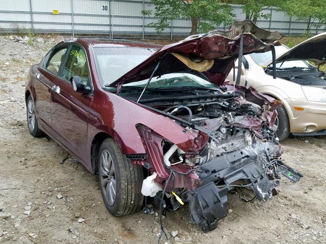 1HGCP3F86BA032134 - 2011 HONDA ACCORD EXL BURGUNDY photo 1