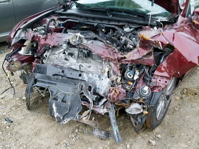 1HGCP3F86BA032134 - 2011 HONDA ACCORD EXL BURGUNDY photo 9