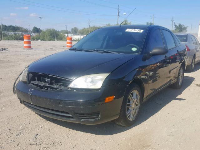 1FAFP34N76W109953 - 2006 FORD FOCUS ZX4 BLACK photo 2