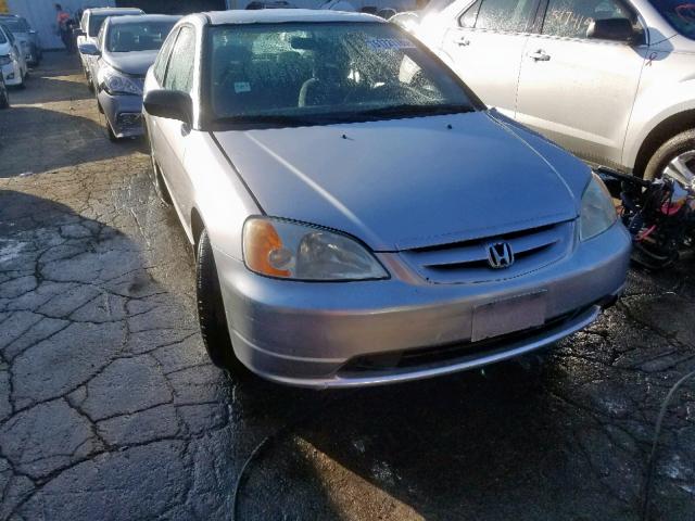 1HGEM22502L088159 - 2002 HONDA CIVIC LX GRAY photo 1