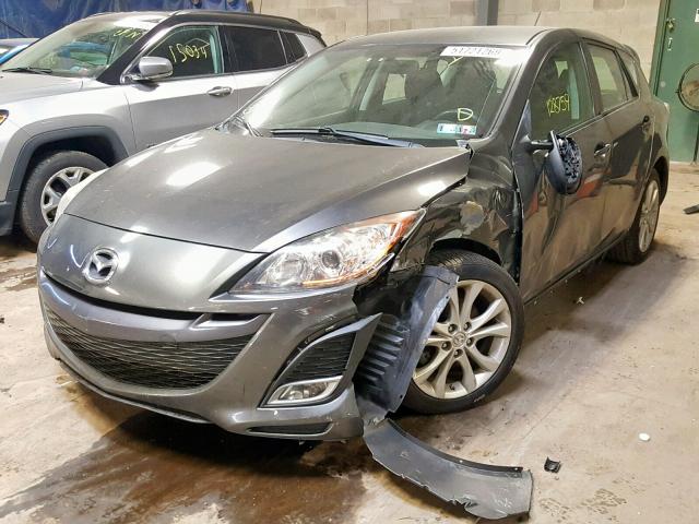 JM1BL1K62B1376283 - 2011 MAZDA 3 S GRAY photo 2