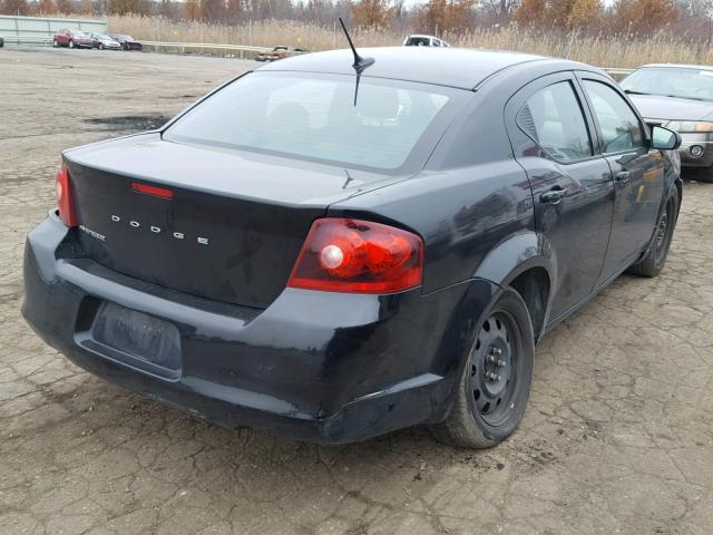 1B3BD4FBXBN579373 - 2011 DODGE AVENGER EX BLACK photo 4